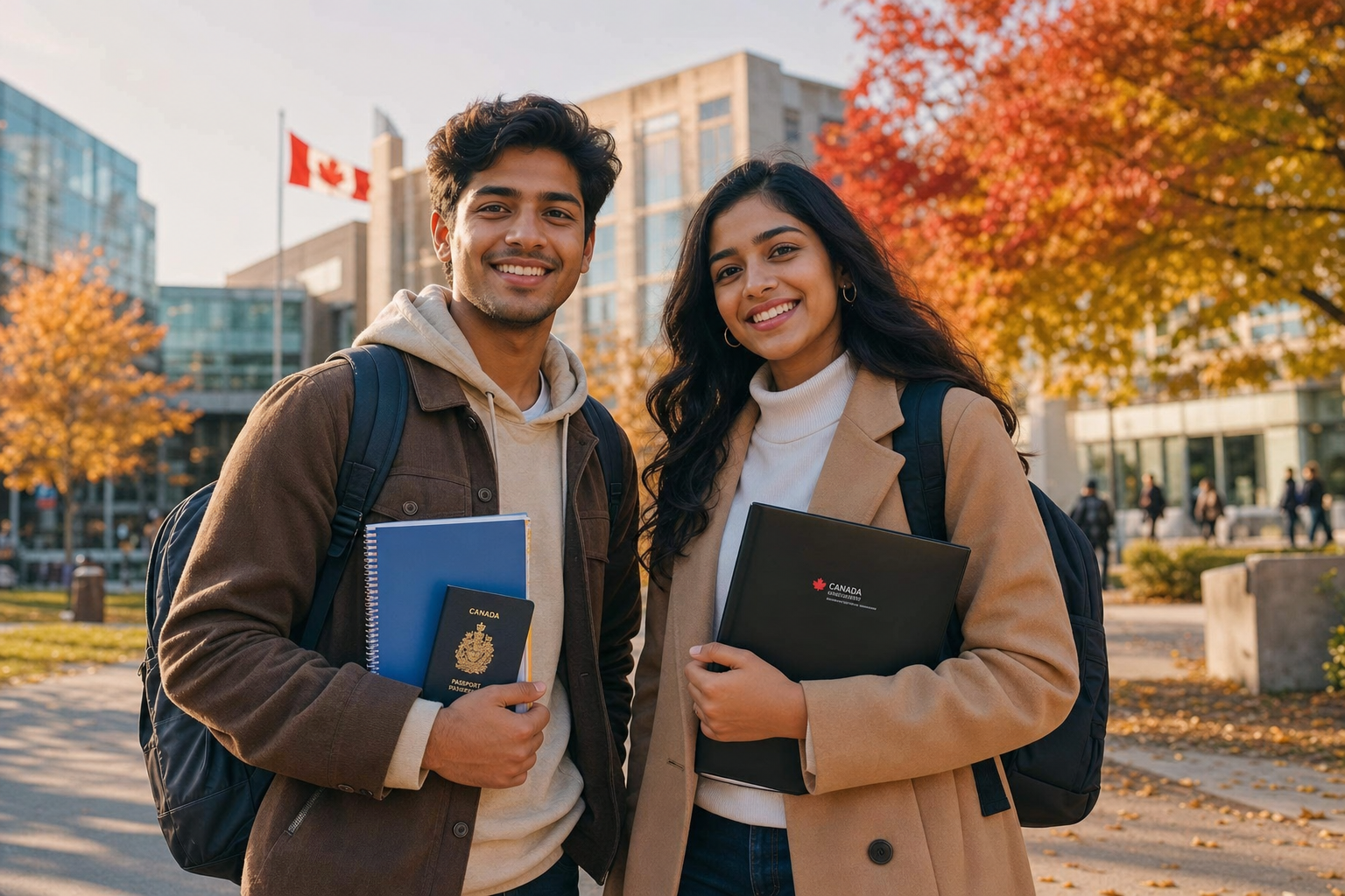 Students starting their Canadian study journey with Karnal Consultancy